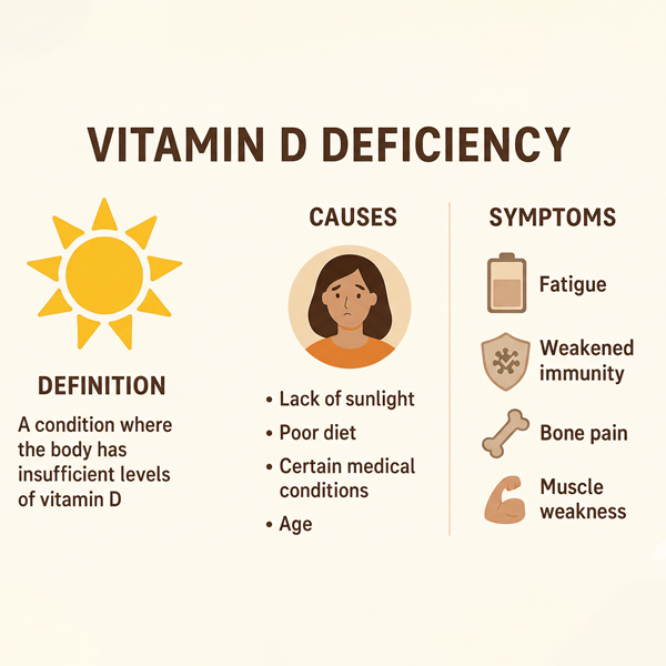 Vitamin D deficiency treatment supporting immunity, energy levels, wound healing, and overall body health
